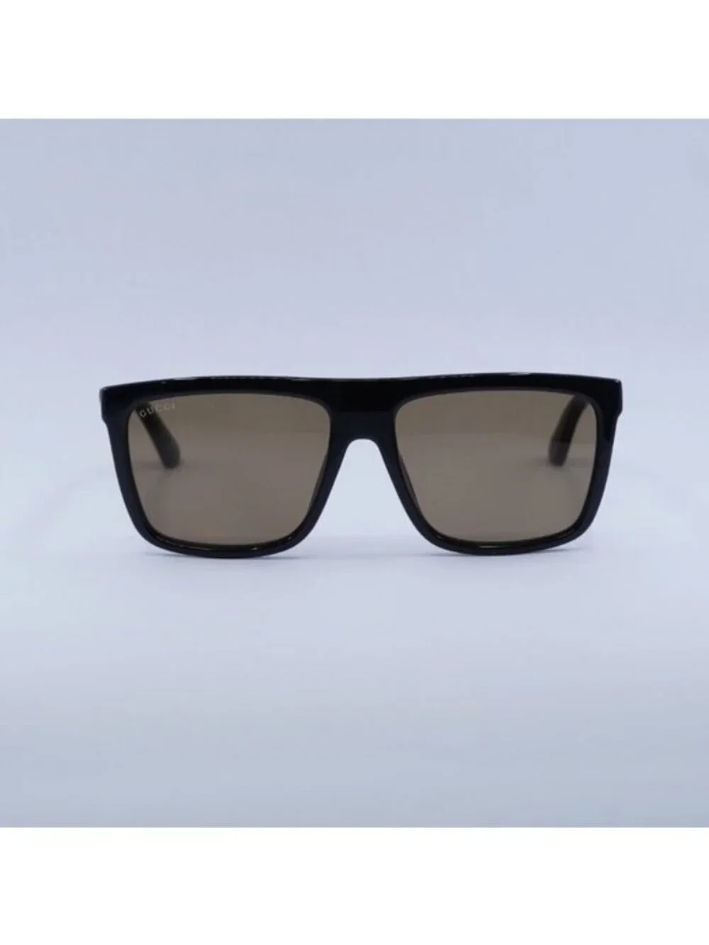 Gucci GG0748S 002 Sunglasses Black Square Frame, Brown Lenses